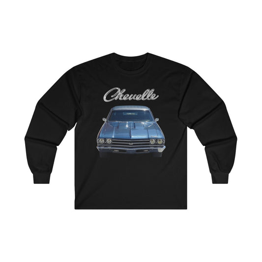 1969 Chevelle Long Sleeve T-shirt Classic Muscle Car Guy Gift,lover,Camaro,GTO,firebird,nova,corvette,hot rod,Chevrolet,chevy