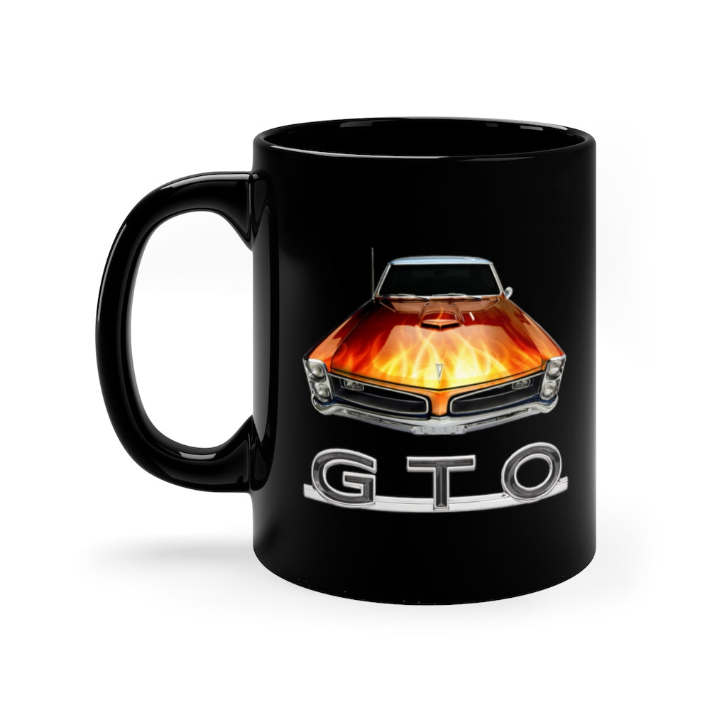 Flames 1966 Pontiac GTO Mug Classic Muscle Car Guy Gift