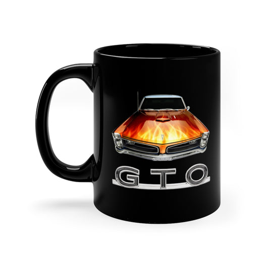 Flames 1966 Pontiac GTO Mug Classic Muscle Car Guy Gift