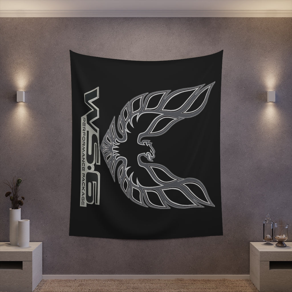 Printed Wall Tapestry WS6 Firebird Trans Am Car Guy Gift,nova,corvette,charger,classic,hot Rod black