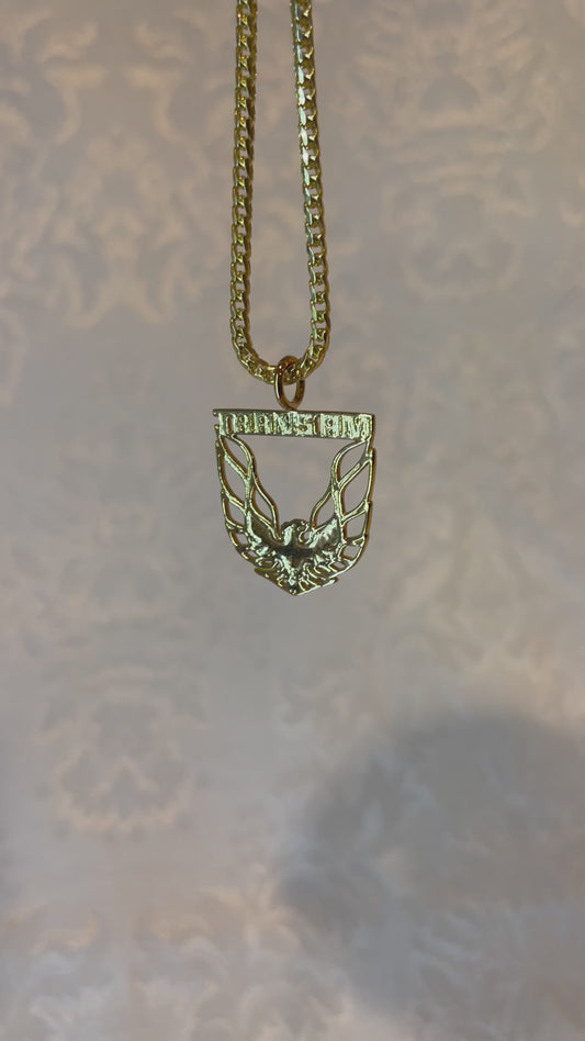 Trans Am Pendant Charm Necklace Firebird Gift