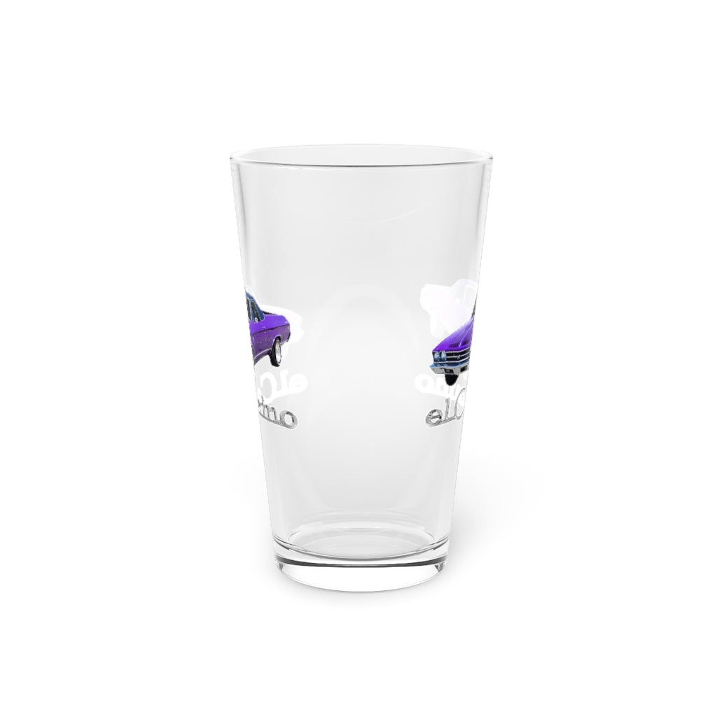 Purple 1969 CHEVELLE El Camino SS 396 Pint Glass, 16oz