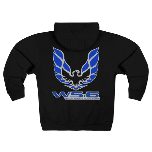 WS6 Firebird Trans Am Car Guy Gift Unisex Premium Full Zip Hoodie