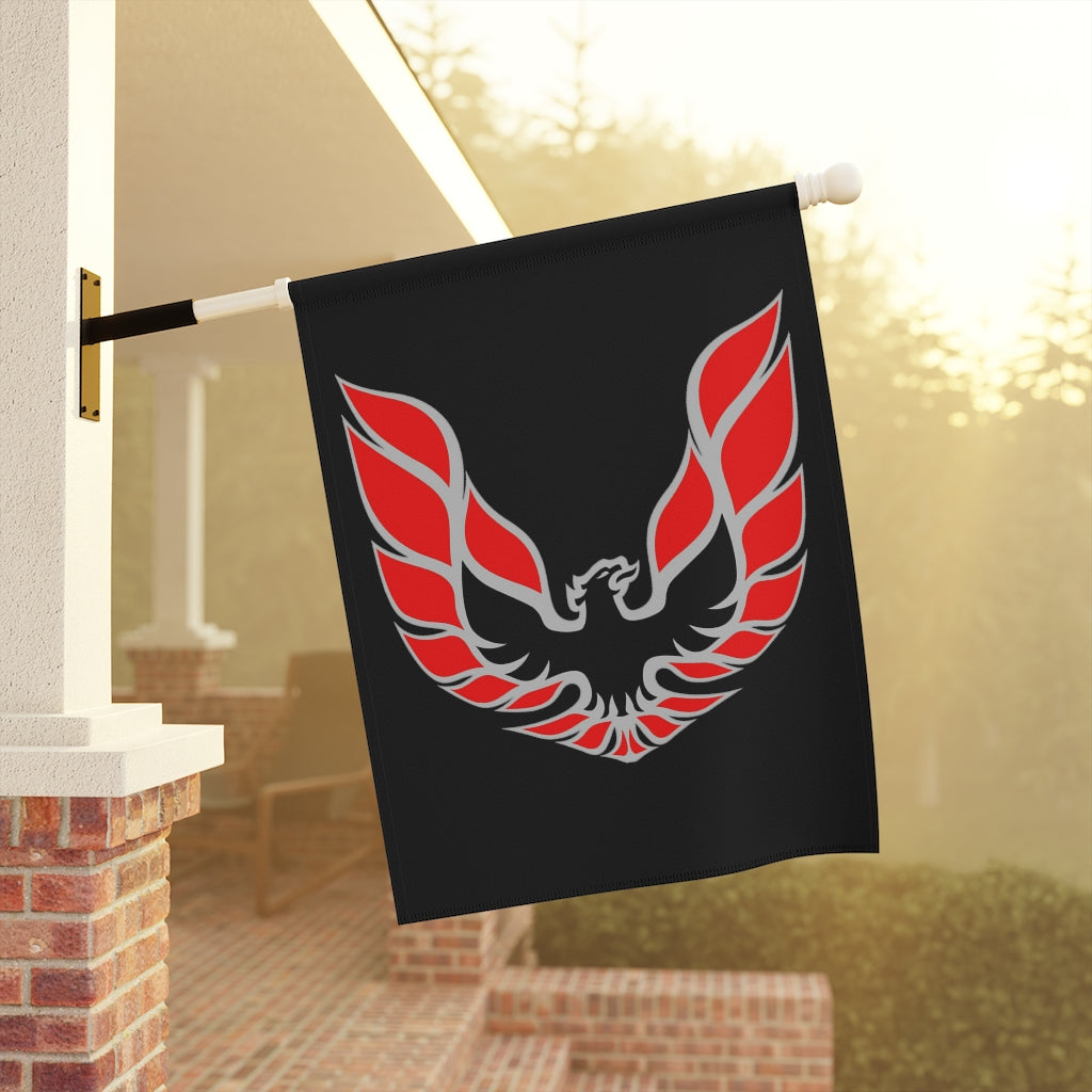 Red Pontiac Firebird Trans Am Formula Smokey Garden & House Banner