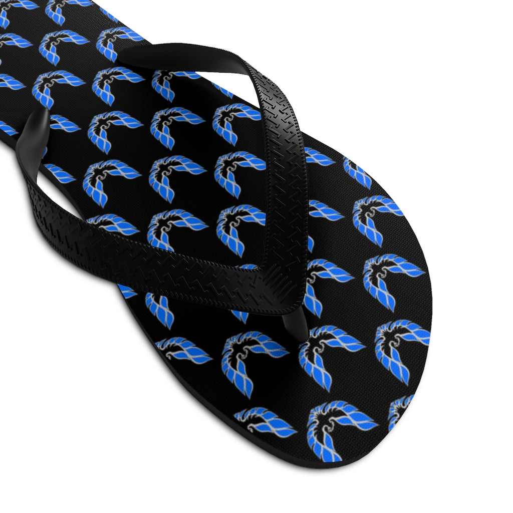 Pontiac Firebird Trans Am Formula Smokey Unisex Flip-Flops blue