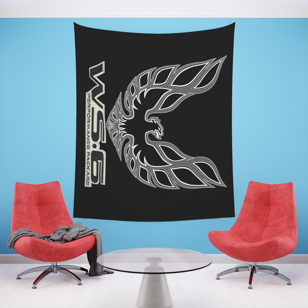 Printed Wall Tapestry WS6 Firebird Trans Am Car Guy Gift,nova,corvette,charger,classic,hot Rod black