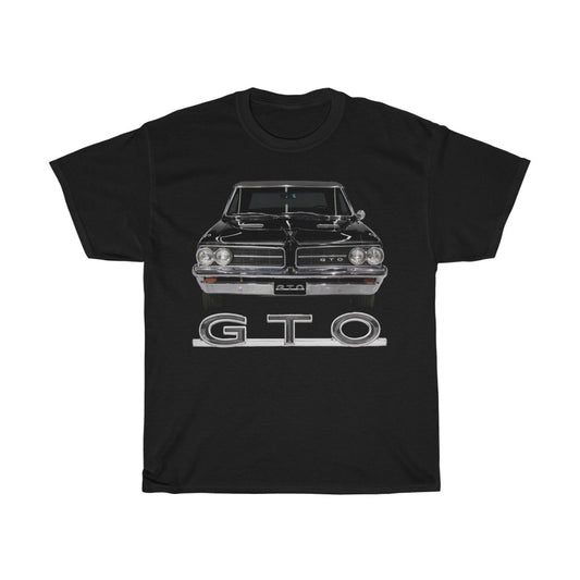 Black 1964 Pontiac GTO T-Shirt Classic Muscle Car Guy Gift,lover,Camaro,corvette,charger,challenger,hot rod,Chevrolet