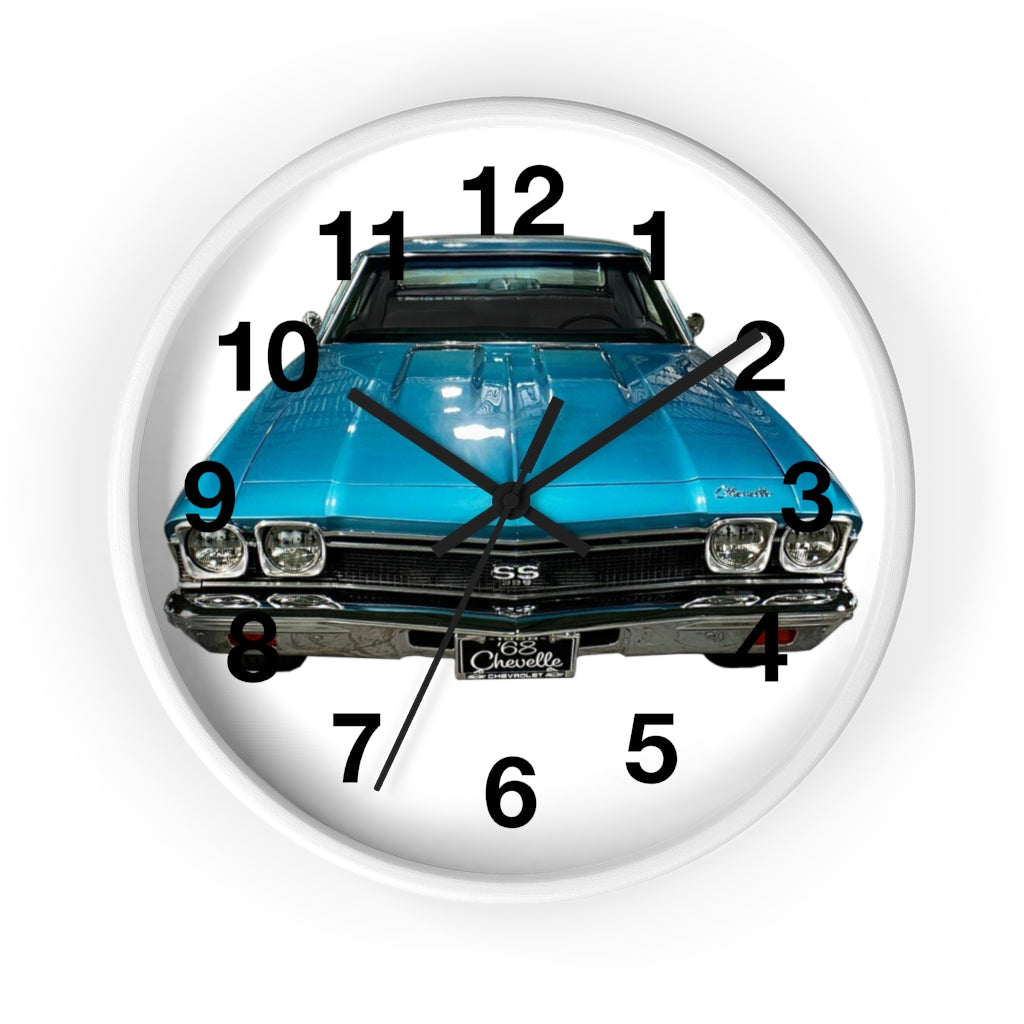 1968 Chevelle Wall clock Classic Muscle Car Guy Gift,lover,Camaro,GTO,firebird,nova,corvette,hot rod,Chevrolet,chevy