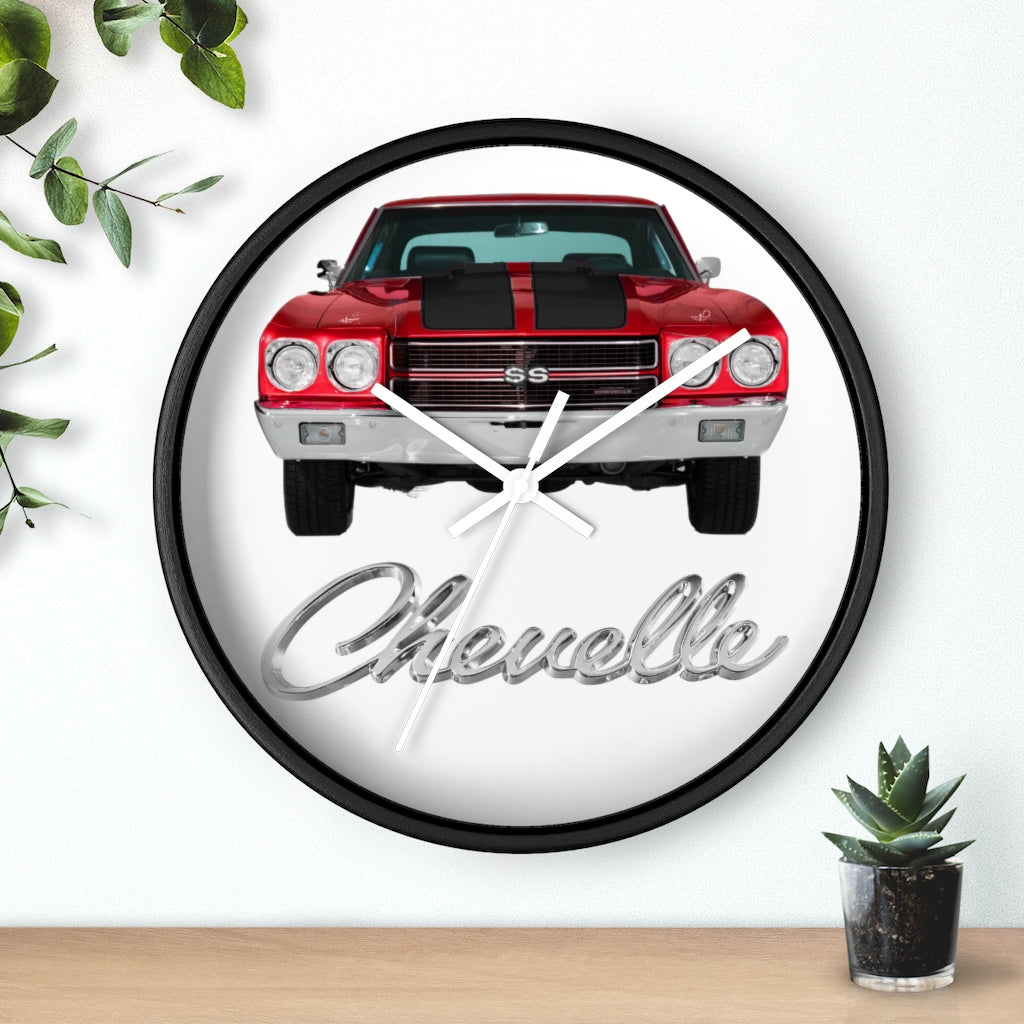 Red Black 1970 Chevelle Wall clock Gift Decor Classic Muscle