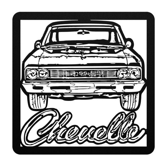 1966 CHEVELLE SS 396 METAL WALL ART CLASSIC MUSCLE CAR GIFT
