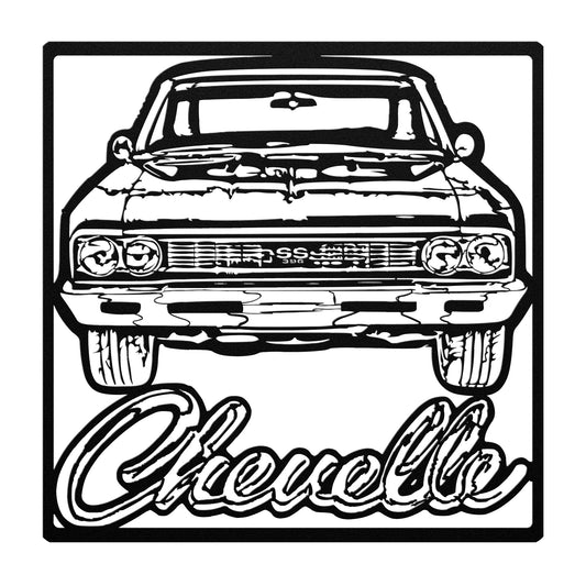 1966 Chevelle SS 396 Metal Wall Art Classic Muscle Car Gift