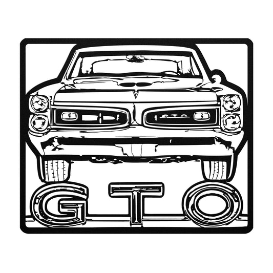 1966 GTO Metal Cut Out Wall Art Classic Muscle Car Gift