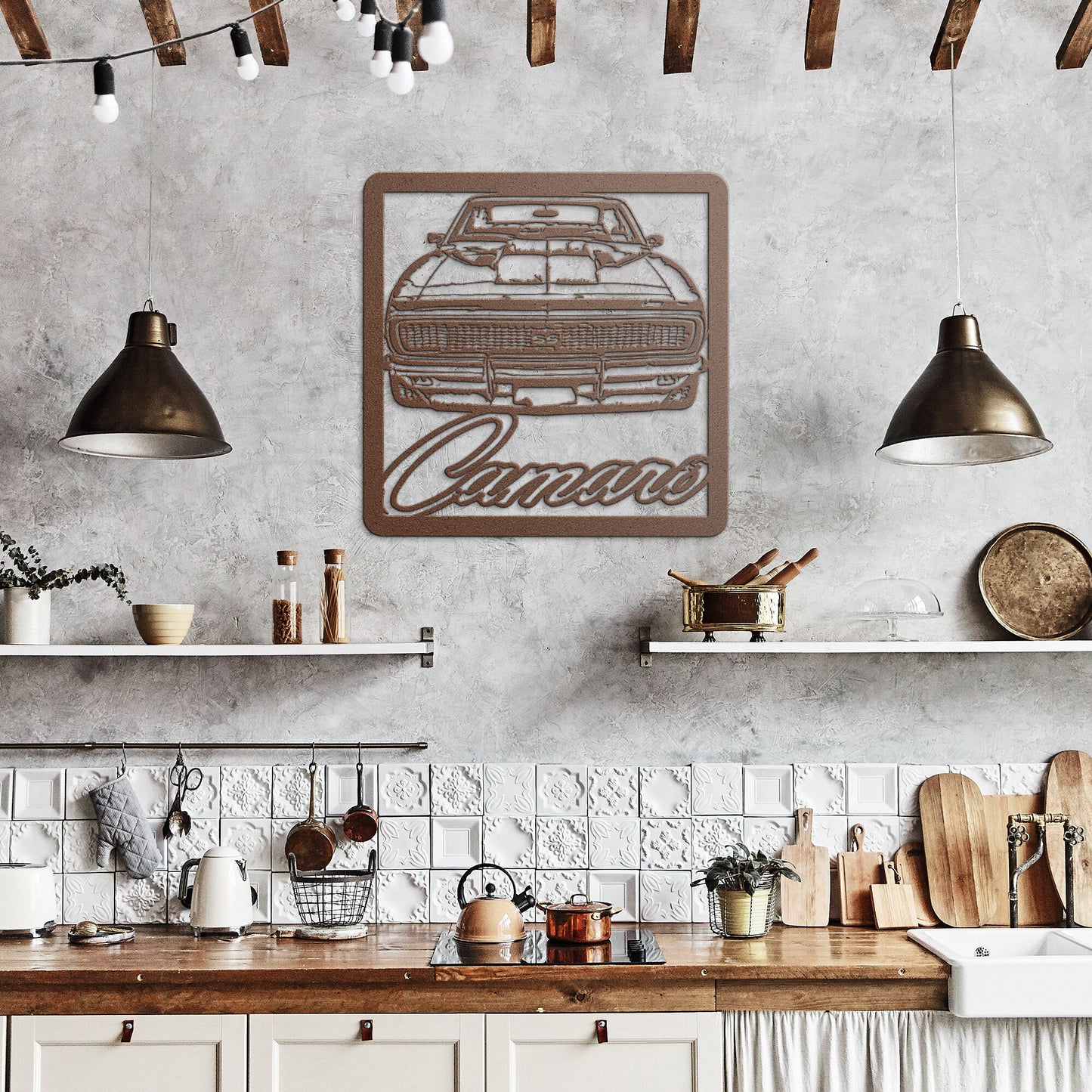1967 1968 CAMARO SS METAL CUT OUT SIGN WALL ART CHEVY GIFT CLASSIC HOT ROD GIFT
