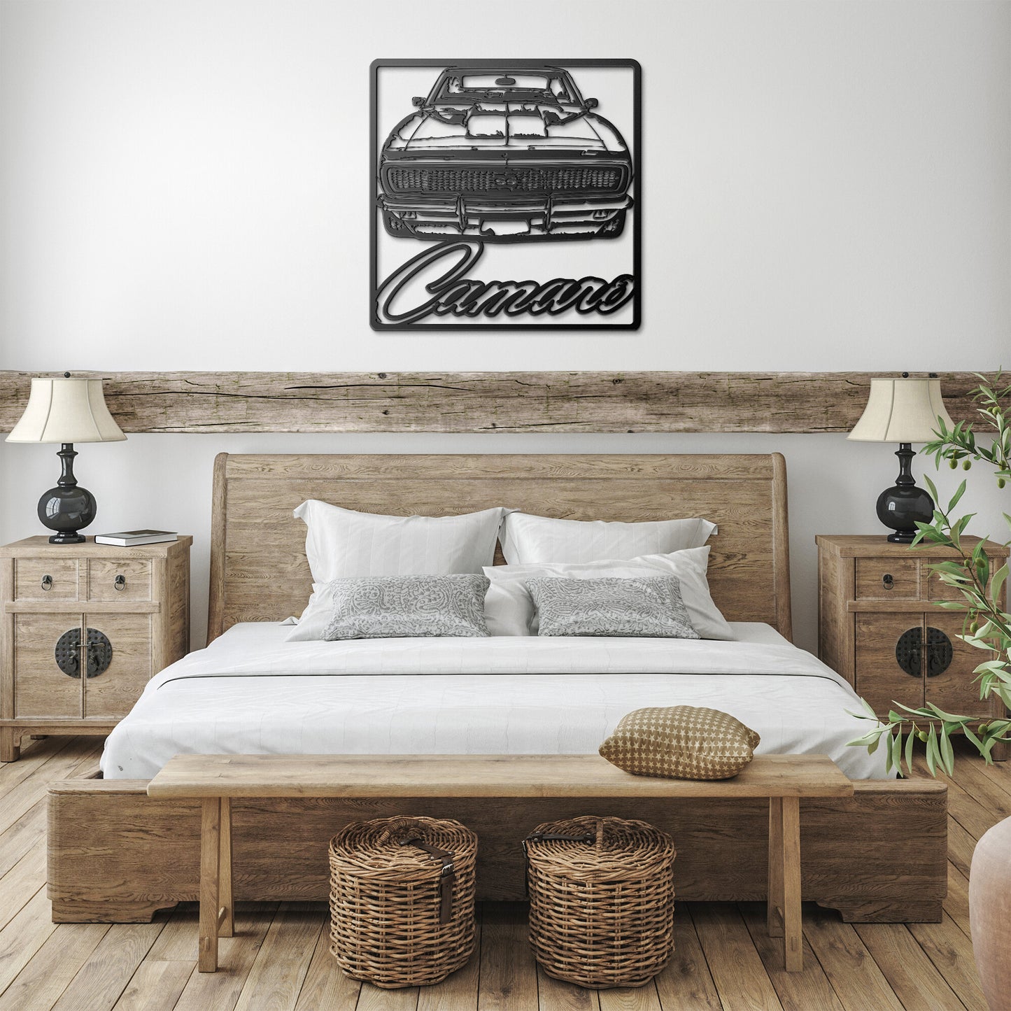 1967 1968 Camaro SS Metal Cut Out Sign Wall Art Chevy Gift Classic Hot Rod Gift