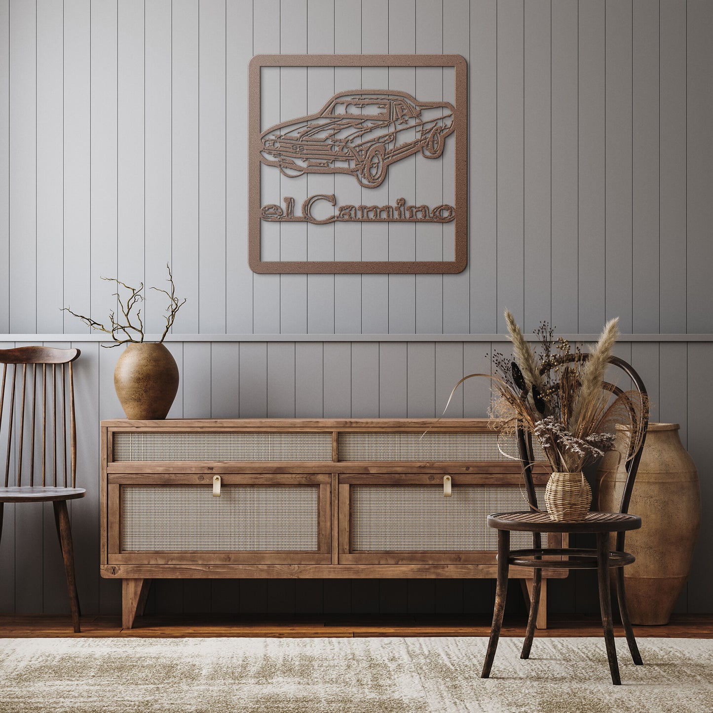 1969 El Camino Chevelle SS Metal Wall Art Cut Out Car Guy Gift,lover,Camaro,GTO,firebird,nova,corvette,classic,hot rod,Chevrolet