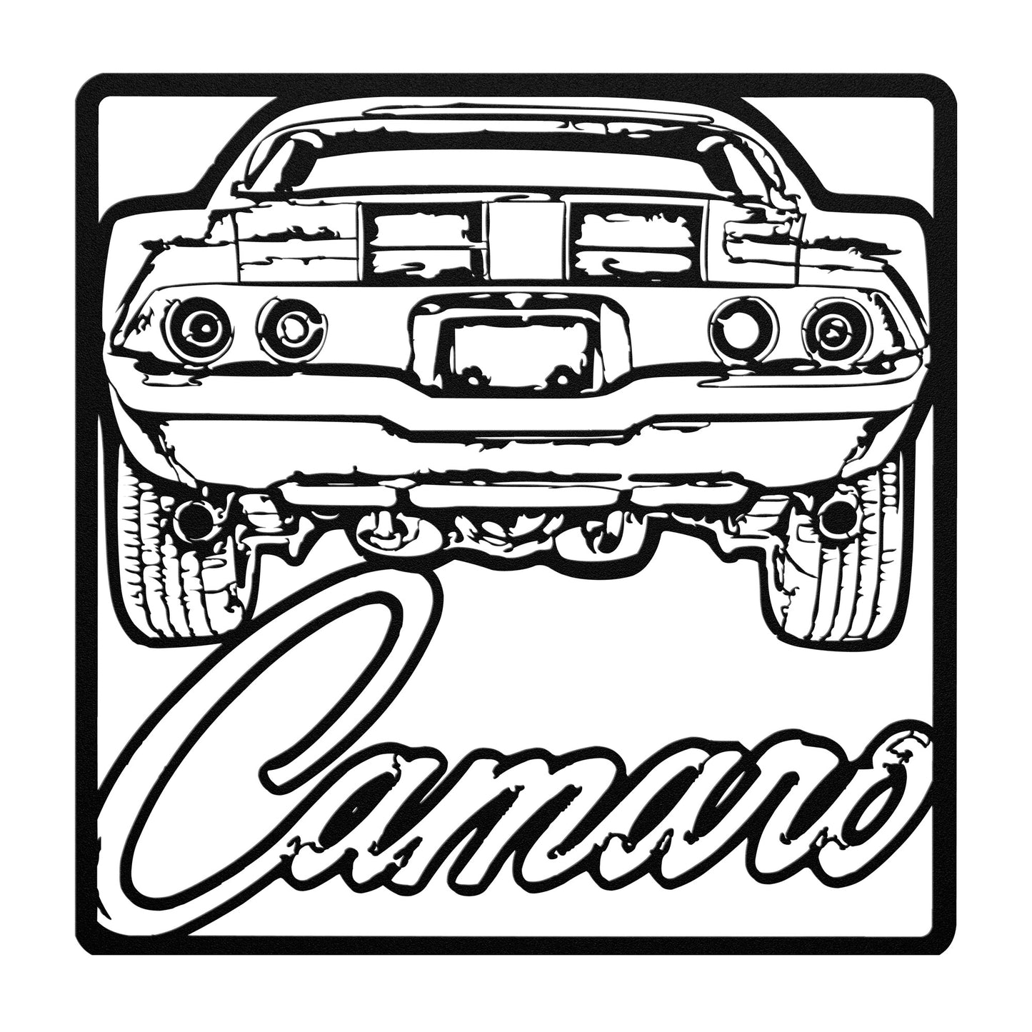 1970 1971 1972 1973 Camaro SS Metal Cut Out Sign Wall Art Chevy Gift Classic Hot Rod Gift