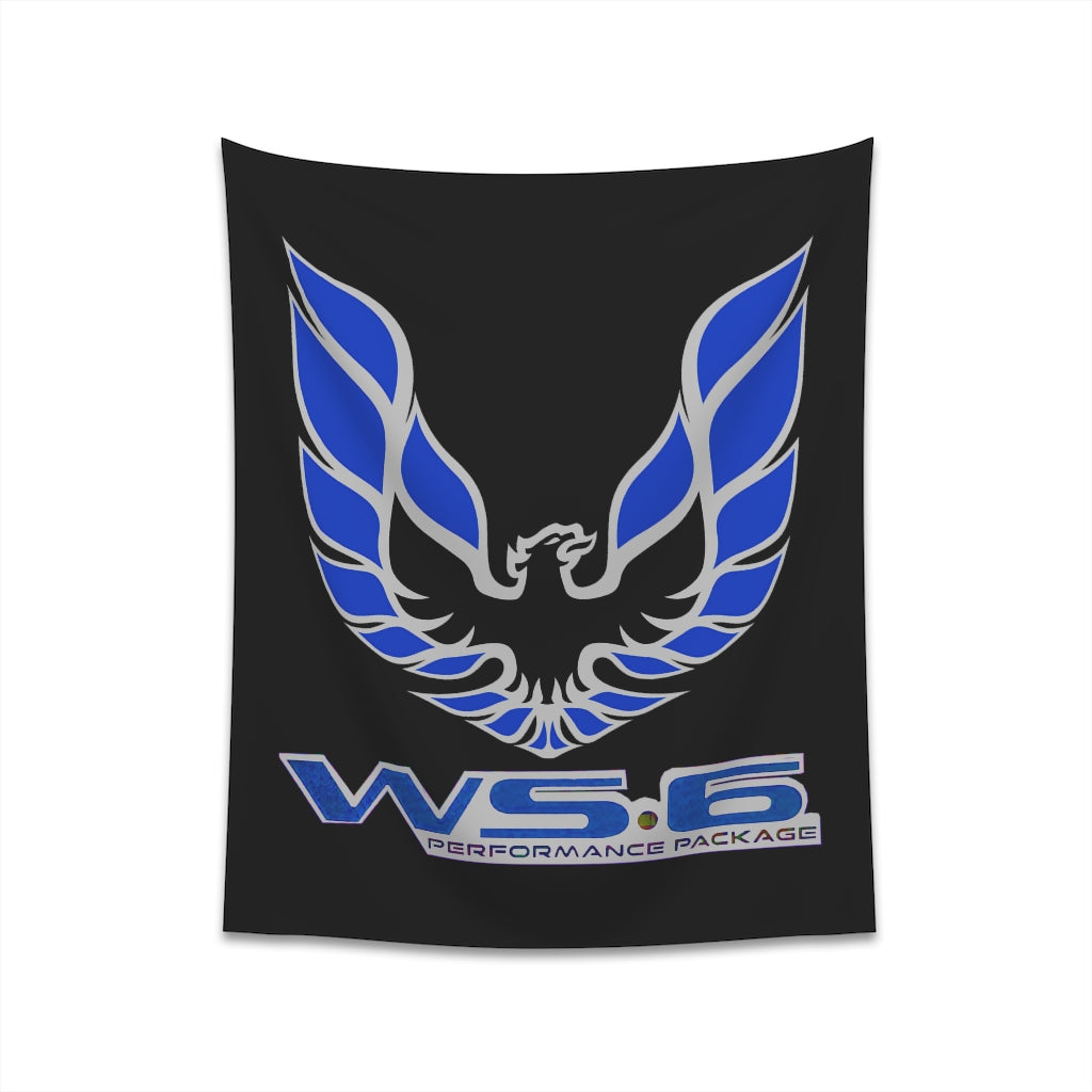 Printed Wall Tapestry WS6 Firebird Trans Am Car Guy Gift,nova,corvette,charger,classic,hot Rod blue