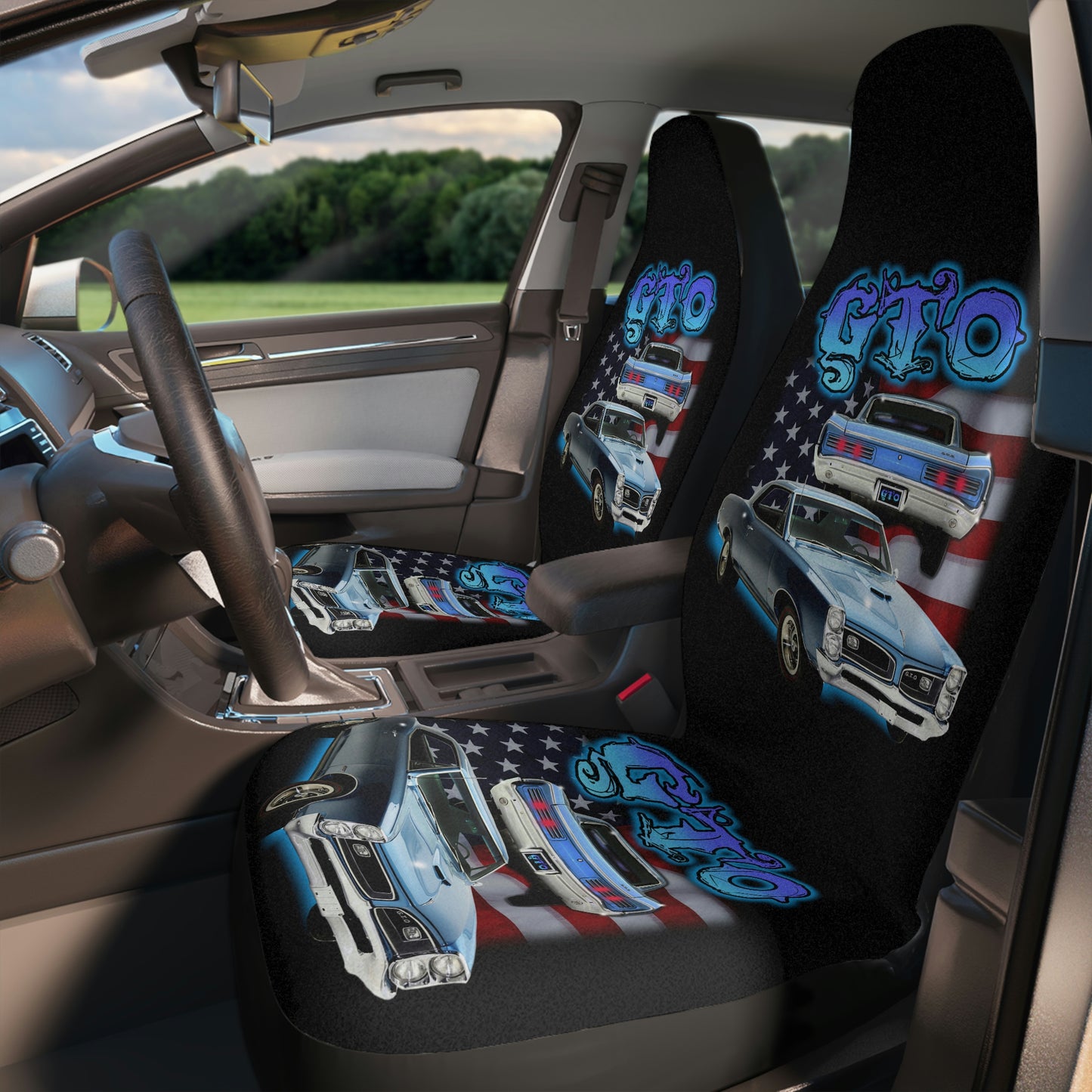 1966 GTO Classic Muscle Car Guy Gift,lover,Camaro,hot rod SEAT Covers