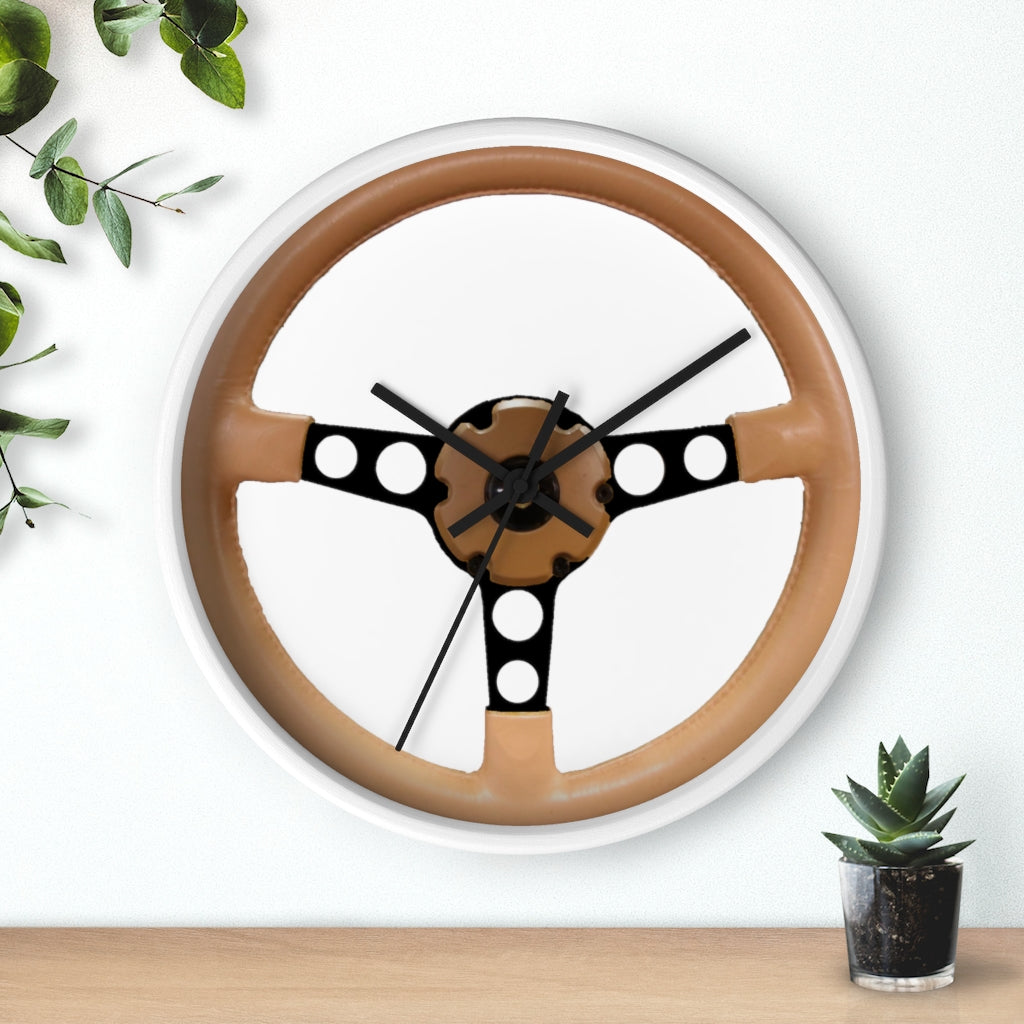 Tan Pontiac Firebird Trans Am Wall clock Gift Decor Classic Muscle Steering Wheel