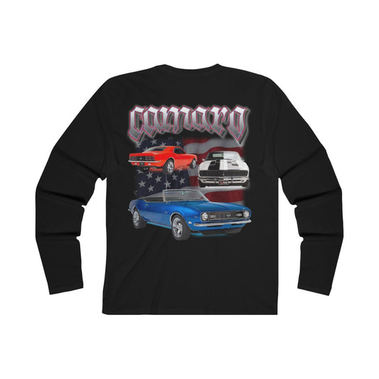 Camaro Men's Long Sleeve T-Shirt Classic Muscle Car Guy Gift,lover,Camaro,GTO,firebird,nova,corvette,Chevrolet