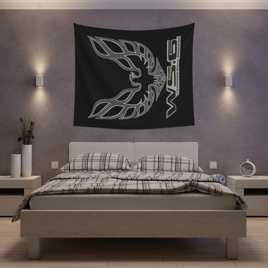 Printed Wall Tapestry WS6 Firebird Trans Am Car Guy Gift,nova,corvette,charger,classic,hot Rod black