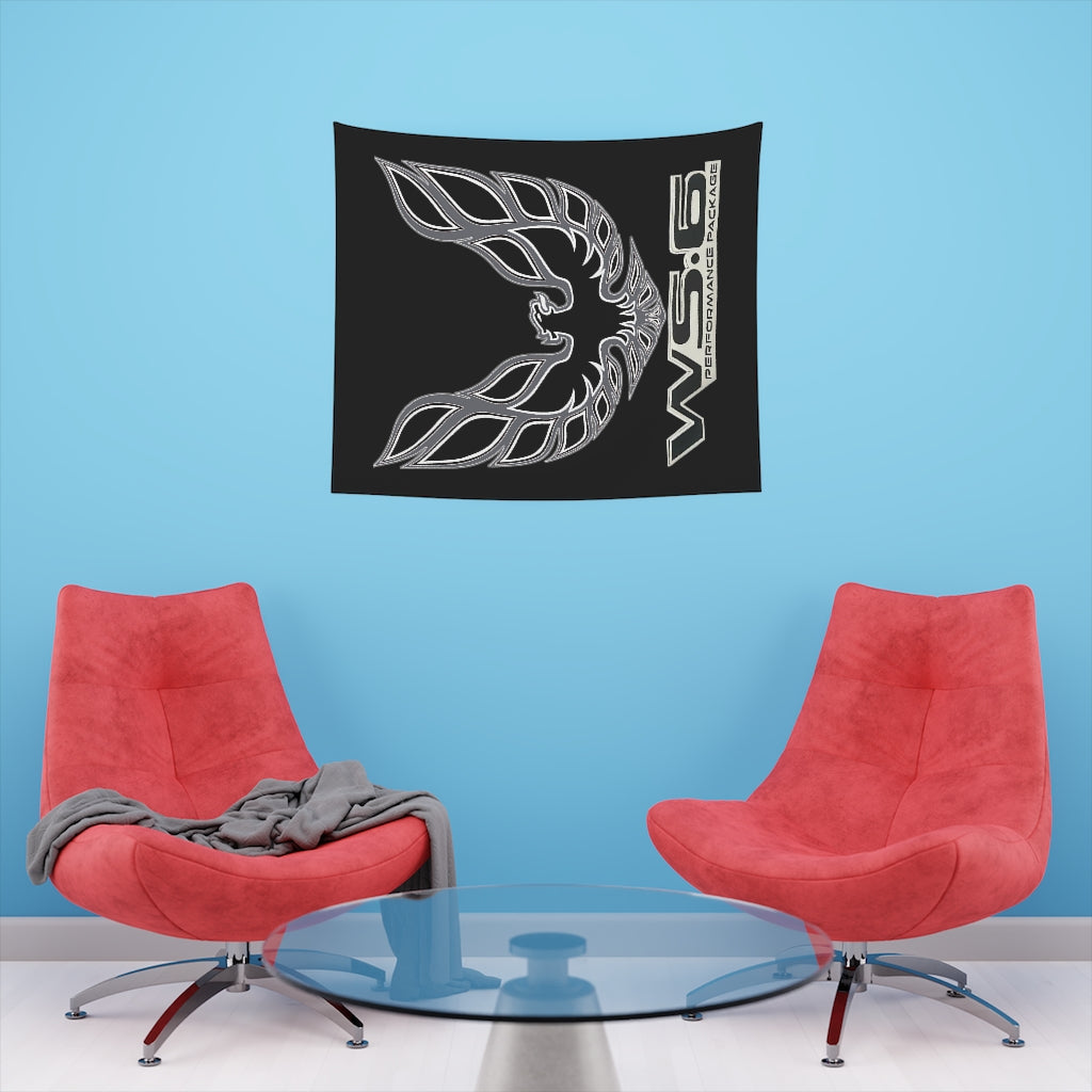 Printed Wall Tapestry WS6 Firebird Trans Am Car Guy Gift,nova,corvette,charger,classic,hot Rod black