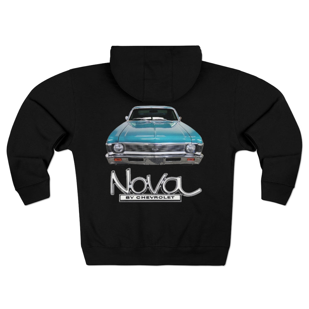 Turquoise 1968 Chevy II Nova Classic Muscle Car Guy Gift,lover,Camaro,GTO,firebird,mustang,nova,corvette,charger,hot rod,Chevrolet Hoodie