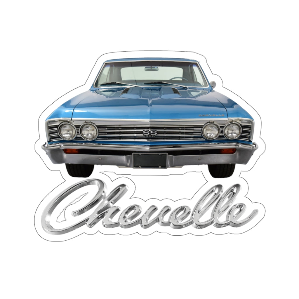 Blue 1967 Chevelle SS 396 Stickers Classic Muscle Car Guy Gift,lover,Camaro,GTO,firebird,nova,corvette,Chevrolet