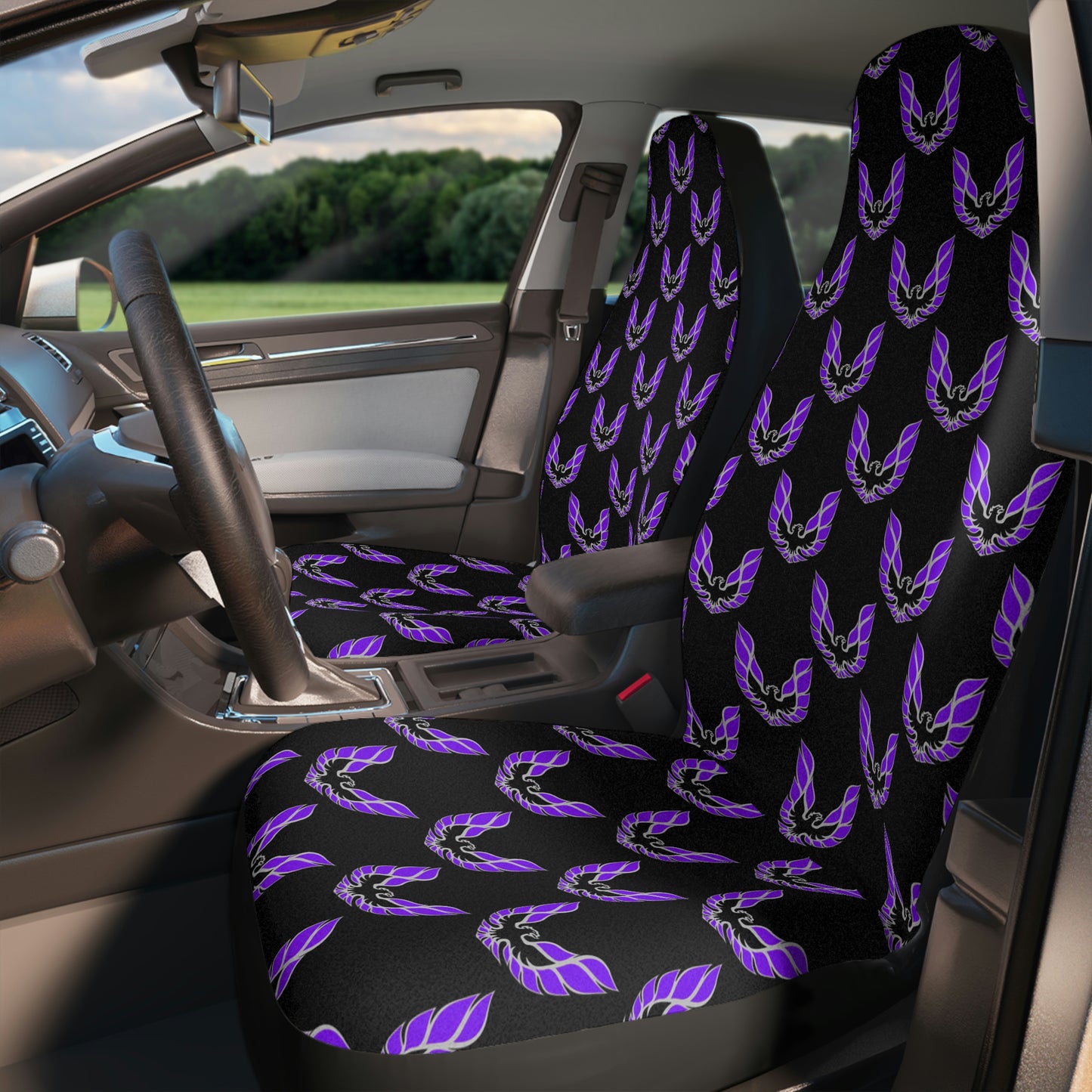 Purple Firebird Trans Am Car Seat Covers GTO LeMans Grand Prix Am Fiero