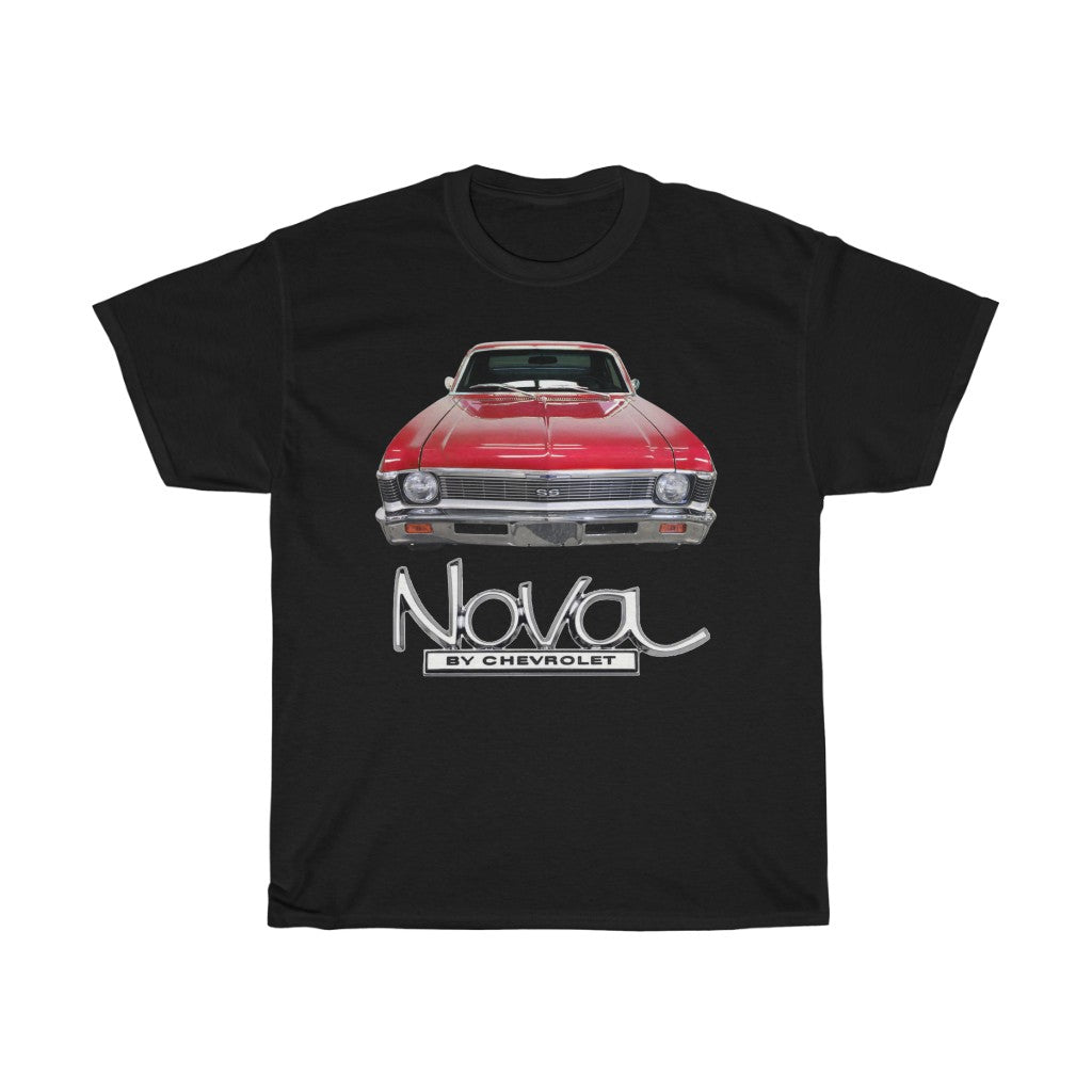 Red 1968 Chevy II Nova Classic Muscle Car Guy Gift,lover,Camaro,GTO,charger,hot rod,Chevrolet T Shirt Tshirt