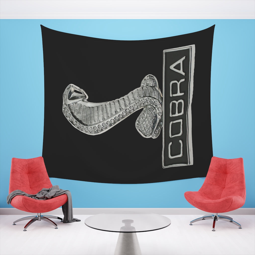 Printed Wall Tapestry Mustang Cobra Shelby Car Guy Gift,nova,corvette,charger,classic,hot Rod