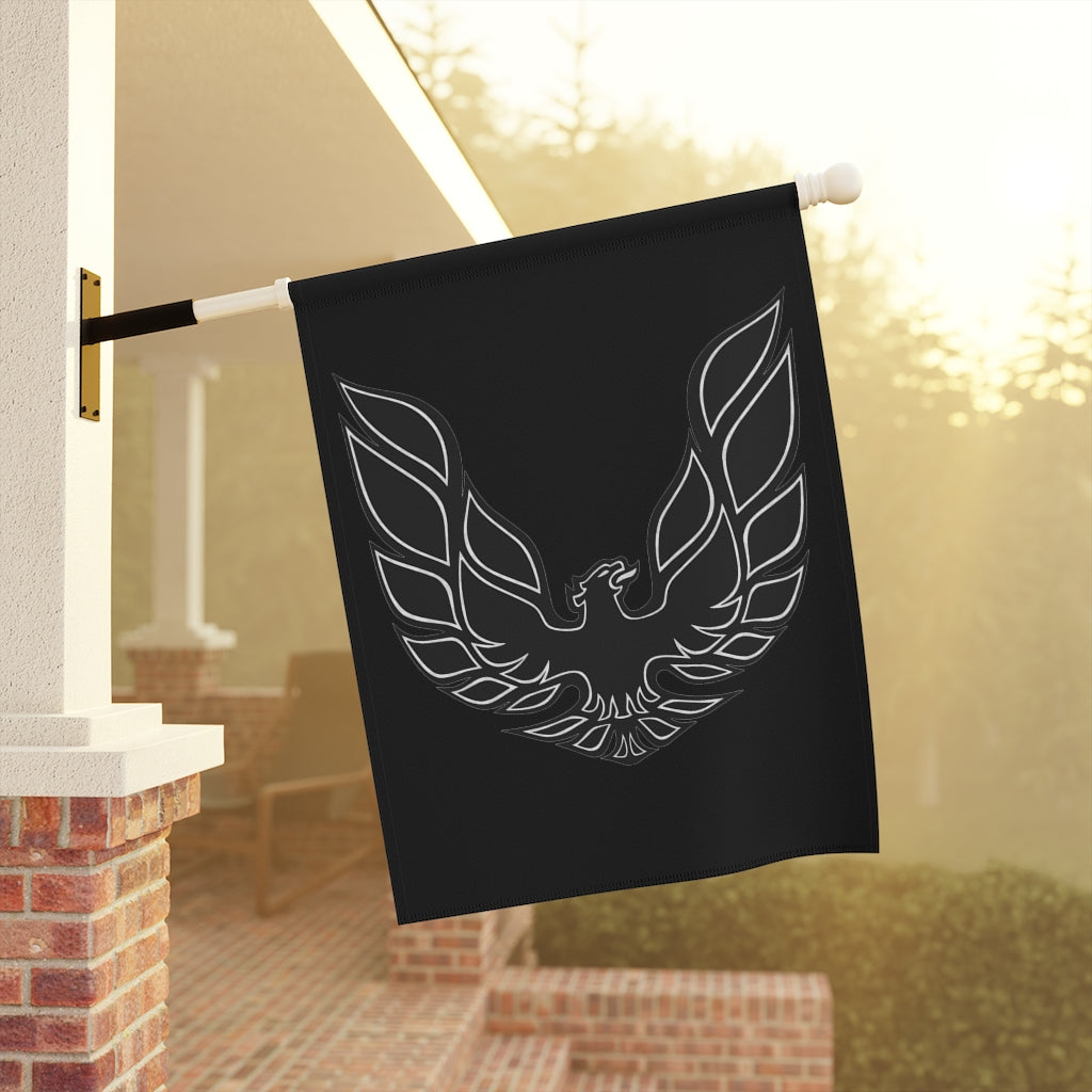 Black Pontiac Firebird Trans Am Formula Smokey Garden & House Banner