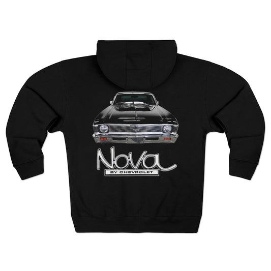 Black 1968 Chevy II Nova Classic Muscle Car Guy Gift,lover,Camaro,GTO,firebird,mustang,nova,corvette,charger,hot rod,Chevrolet Hoodie