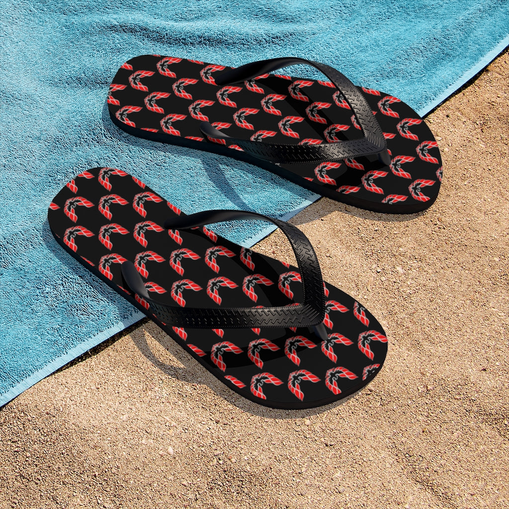 Pontiac Firebird Trans Am Formula Smokey Unisex Flip-Flops red