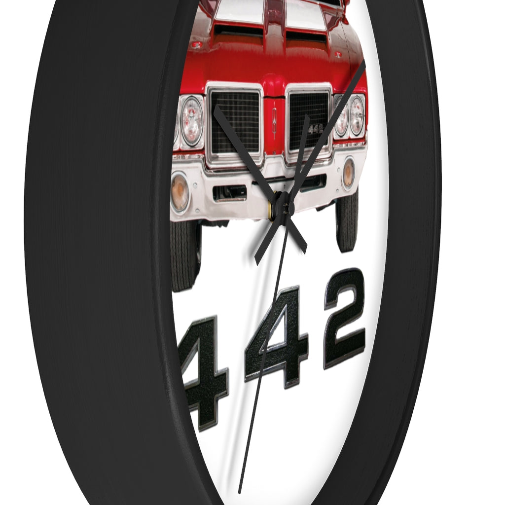 Red 1971 Oldsmobile 442 Wall clock Gift Decor Classic Muscle