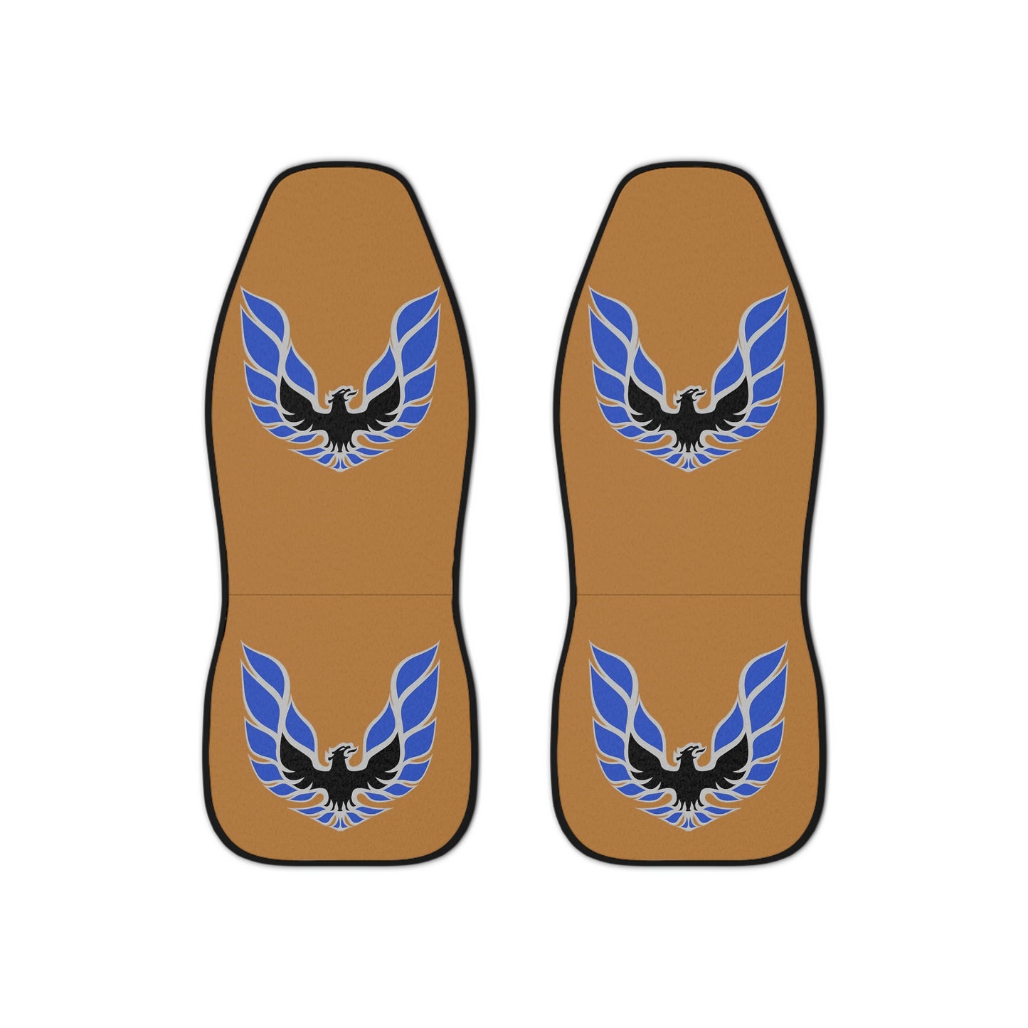 Tan Beige Blue Firebird Trans Am Classic Muscle Car Guy Gift,lover,Camaro,hot rod SEAT Covers