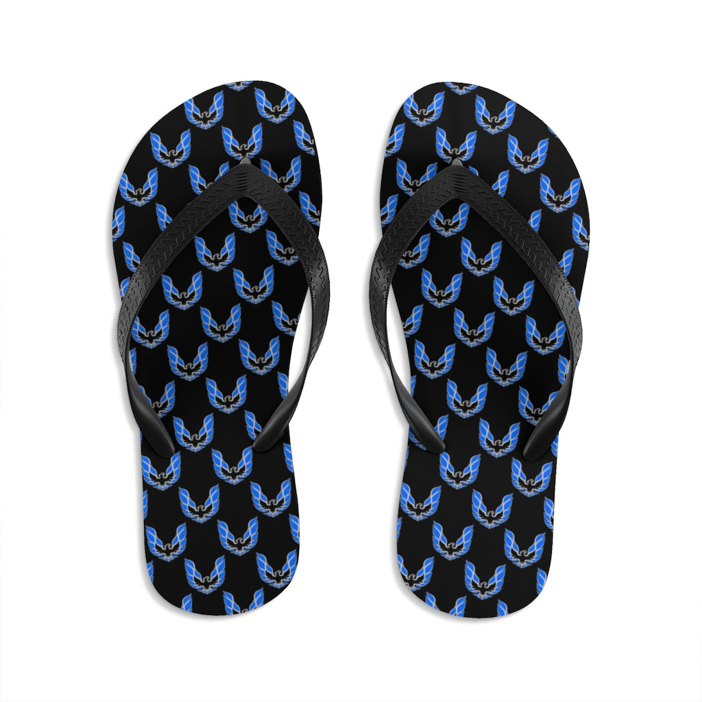 Pontiac Firebird Trans Am Formula Smokey Unisex Flip-Flops blue