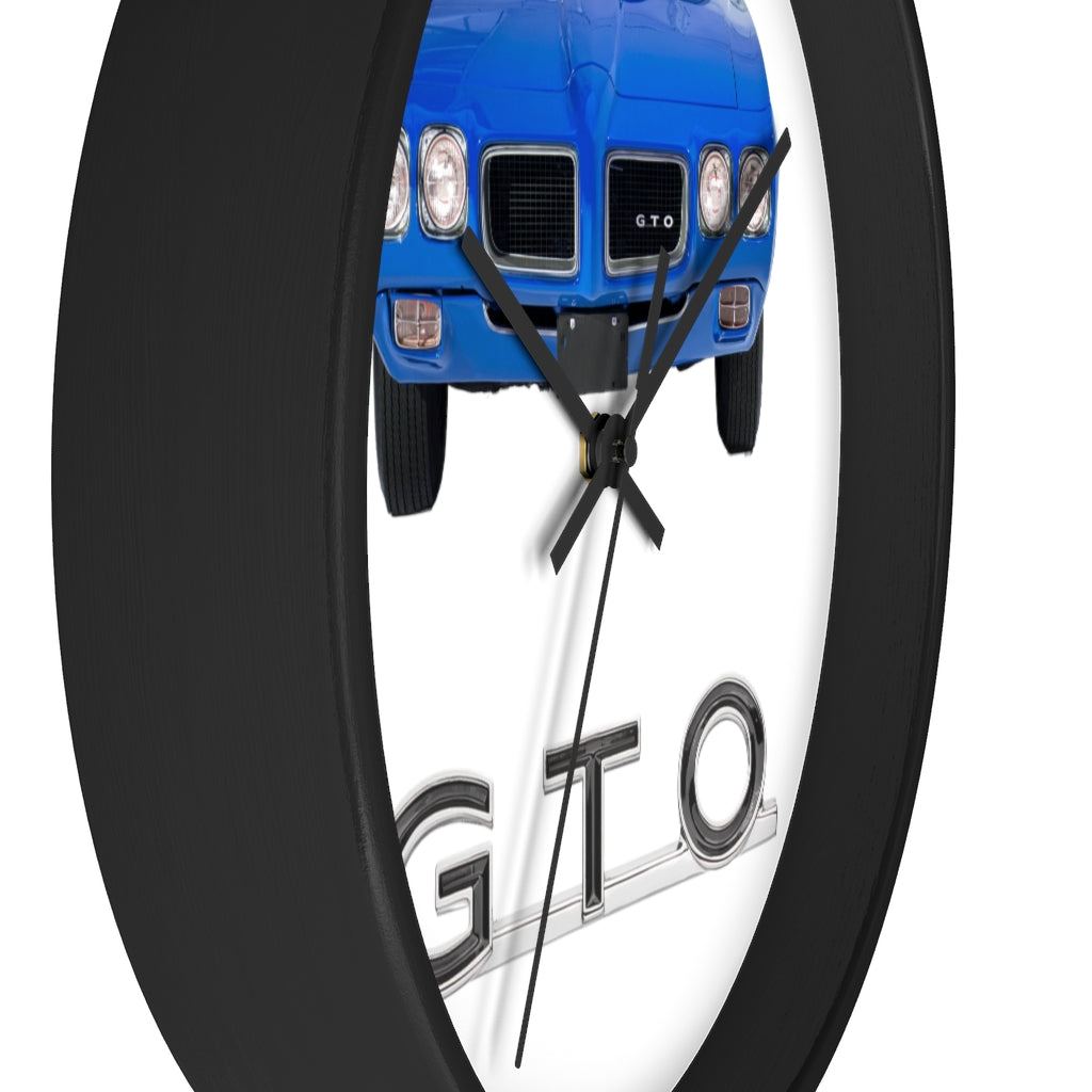 Blue GTO 1970 Wall clock Gift Decor Classic Muscle