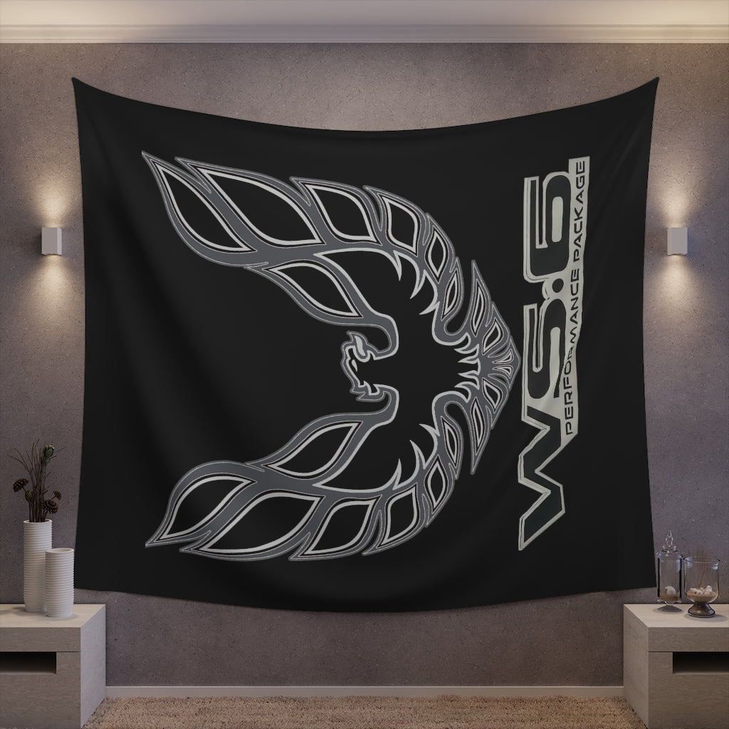 Printed Wall Tapestry WS6 Firebird Trans Am Car Guy Gift,nova,corvette,charger,classic,hot Rod black