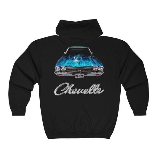 1968 Chevelle With Flames Hoodie Car Guy Gift,firebird,classic,chevrolet,chevy