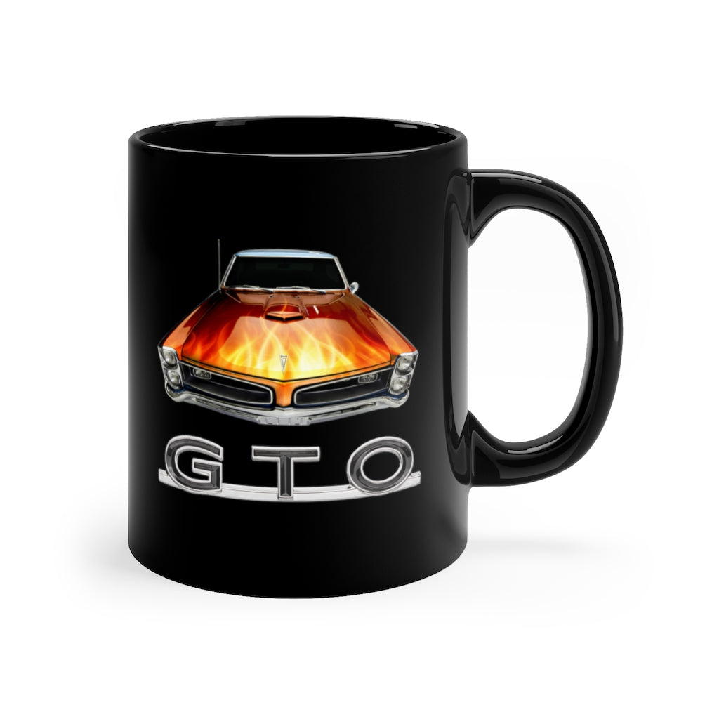 Flames 1966 Pontiac GTO Mug Classic Muscle Car Guy Gift