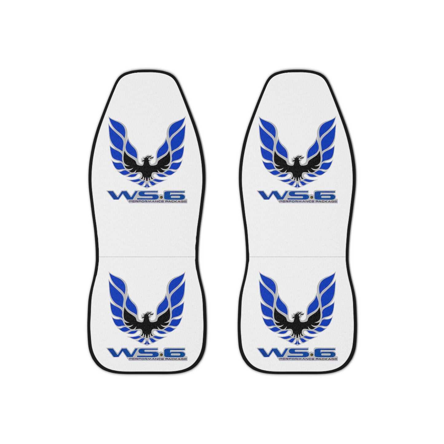 WS6 Blue Firebird Trans Am Classic Muscle Car Guy Gift,lover,Camaro,hot rod white SEAT Covers