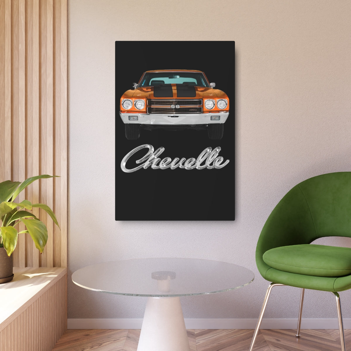 Orange 1970 Chevelle Metal Art Sign Firebird Trans Am Classic Muscle Car Guy Gift,lover,Camaro,hot rod