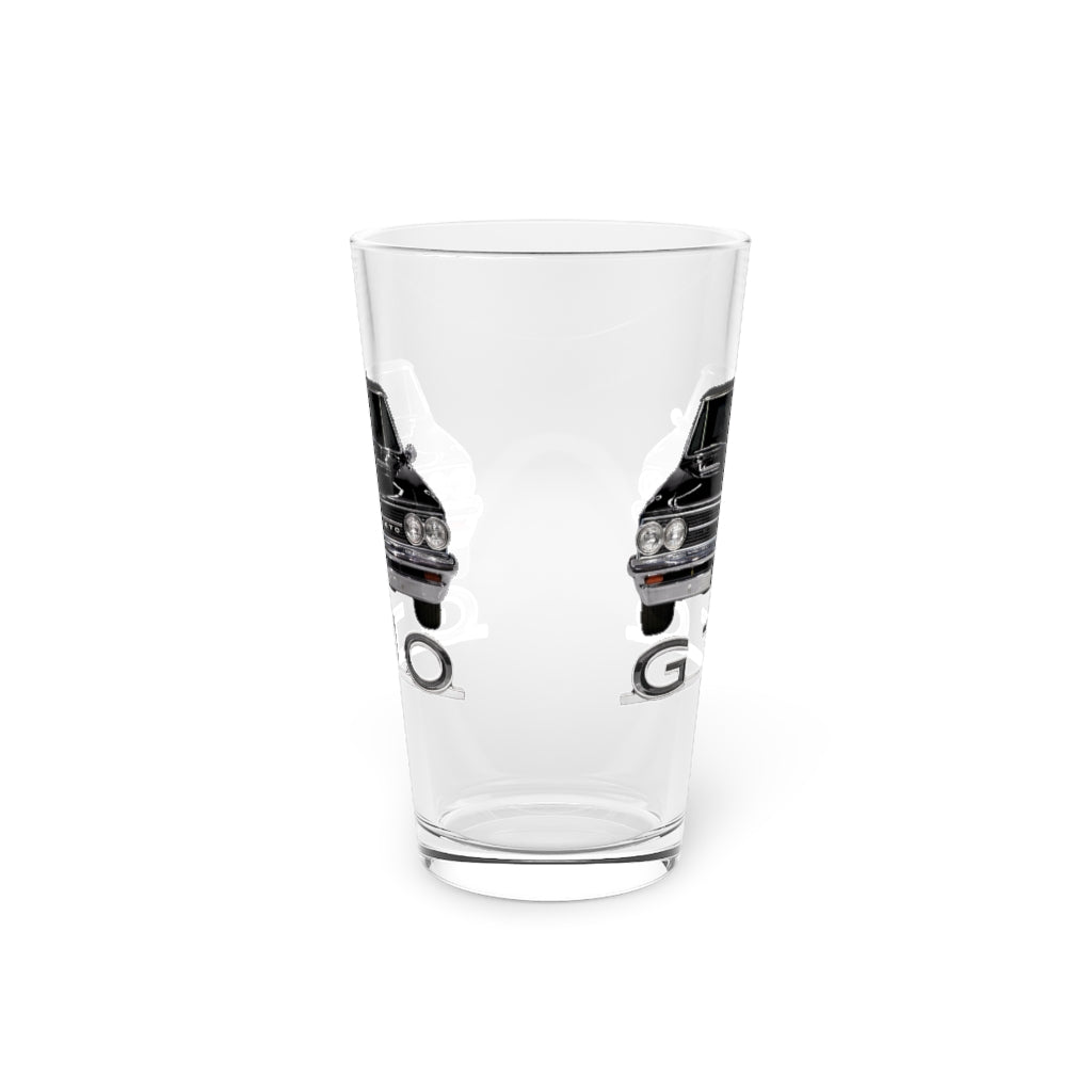 Black 1964 Pontiac GTO Classic Muscle Car Guy Gift,lover,Camaro,corvette,charger,challenger,hot rod,Chevrolet Pint Glass, 16oz