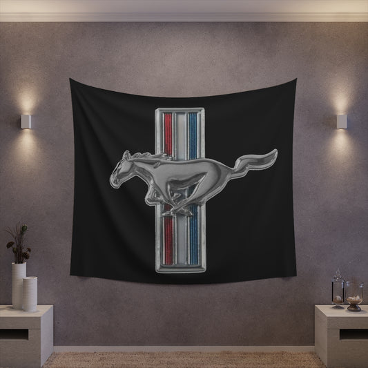 Printed Wall Tapestry Mustang Car Guy Gift,nova,corvette,charger,classic,hot Rod