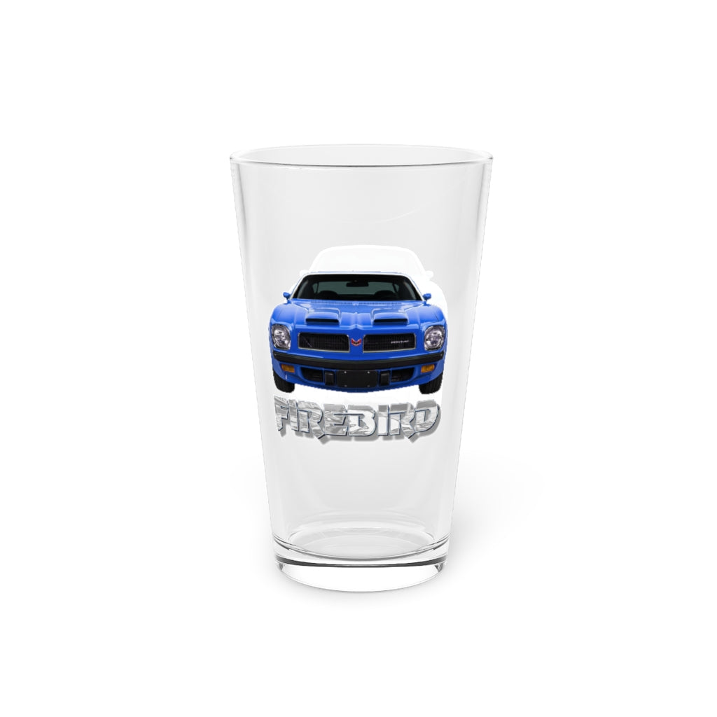 Blue 1974 Firebird Trans Am Pint Glass Car Guy Gift,nova,corvette,charger,classic,hot Rod