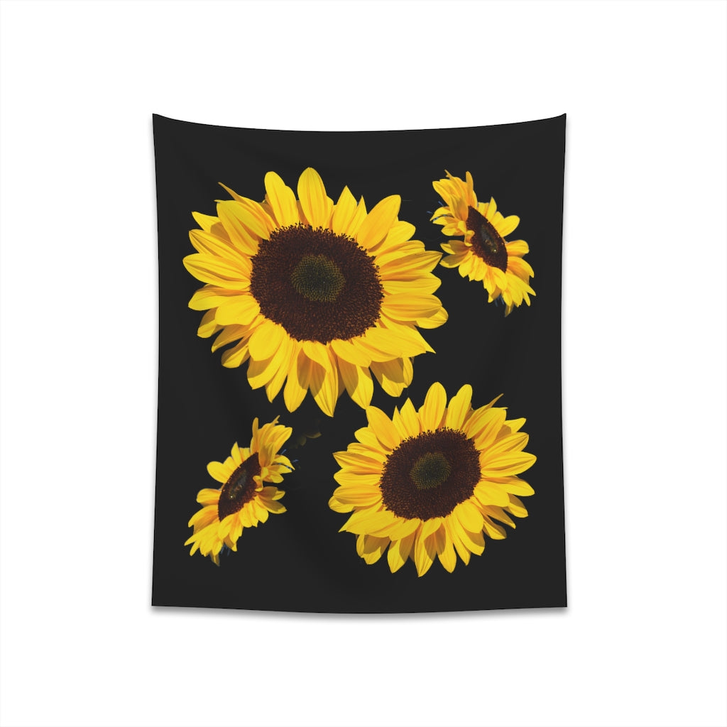 Printed Wall Tapestry Sunflowers