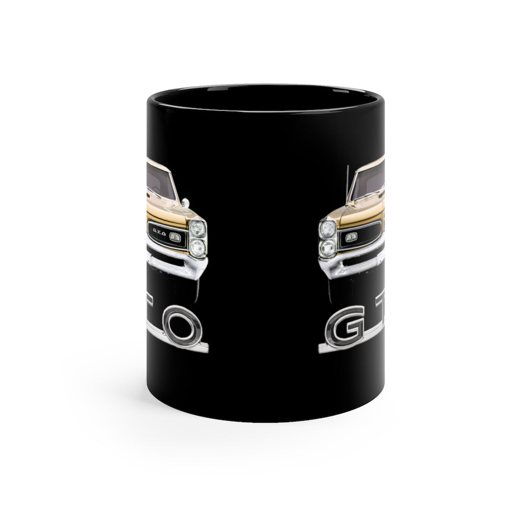 Gold 1966 Pontiac GTO Mug Classic Muscle Car Guy Gift,lover,Camaro,GTO,firebird