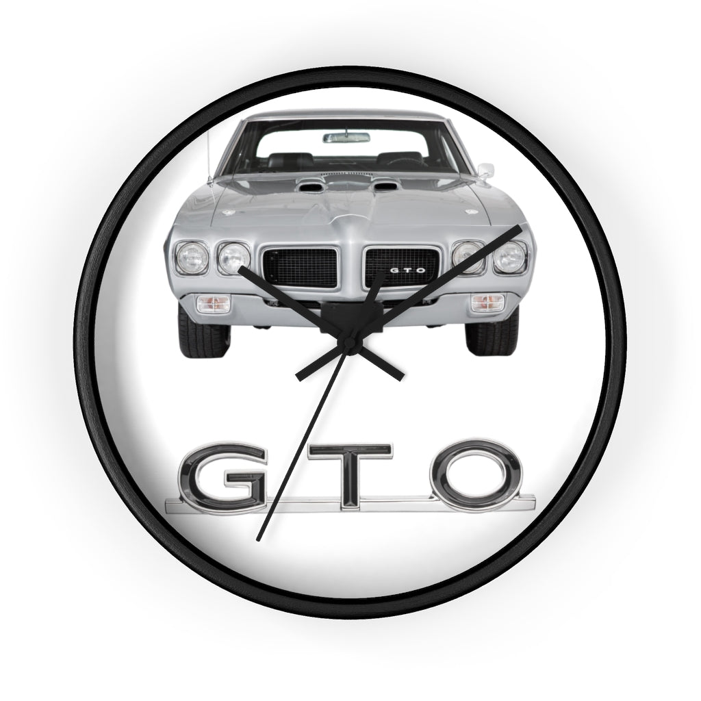 Silver GTO 1970 Wall clock Gift Decor Classic Muscle