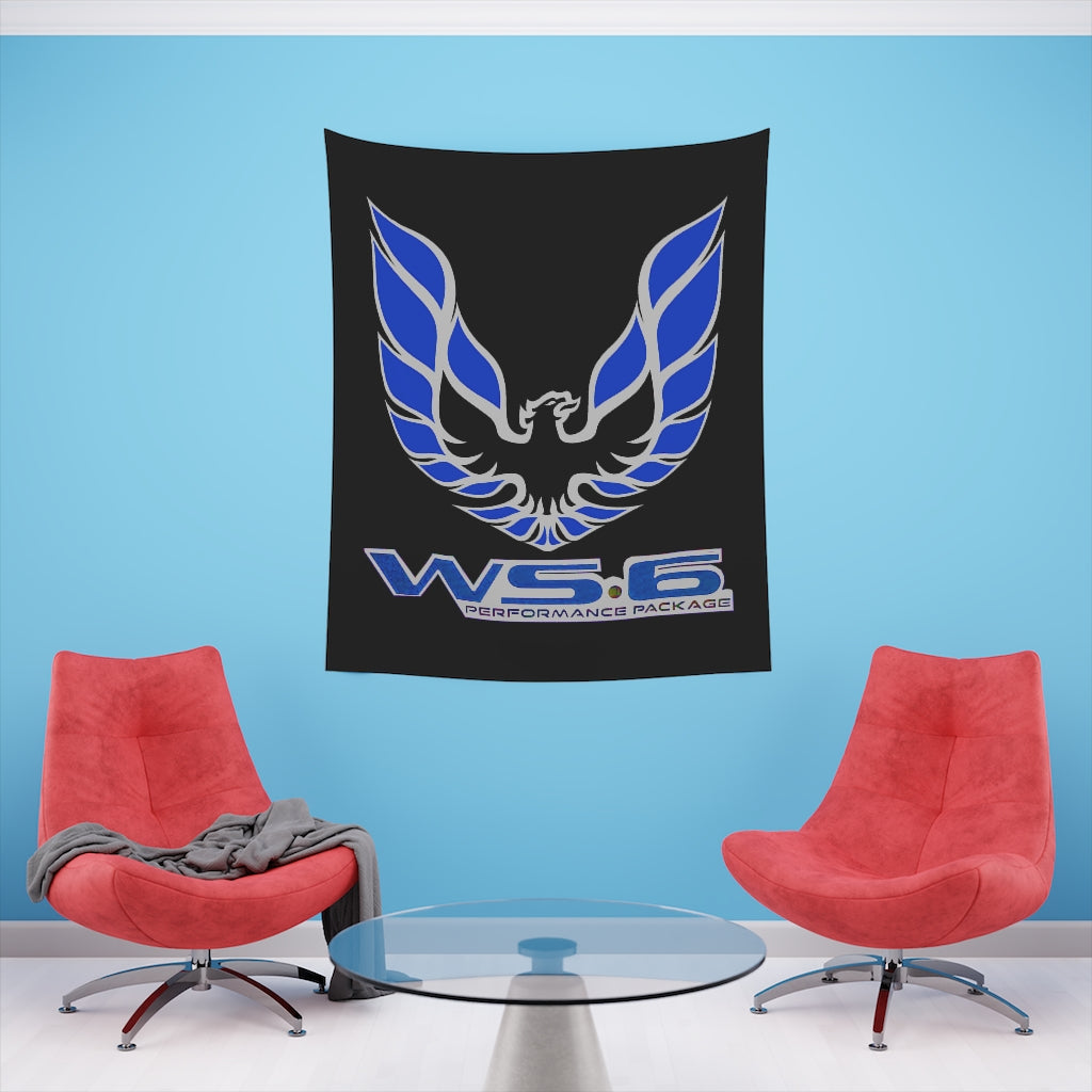 Printed Wall Tapestry WS6 Firebird Trans Am Car Guy Gift,nova,corvette,charger,classic,hot Rod blue